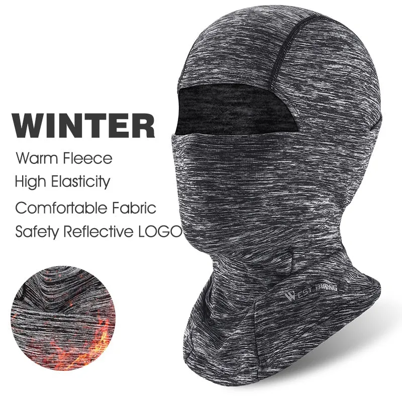 Winter Fleece Cycling Cap Hat Windproof Men Women Sport Scarf Balaclava Ski Bicycle Motorcycle Running Neck Warmer