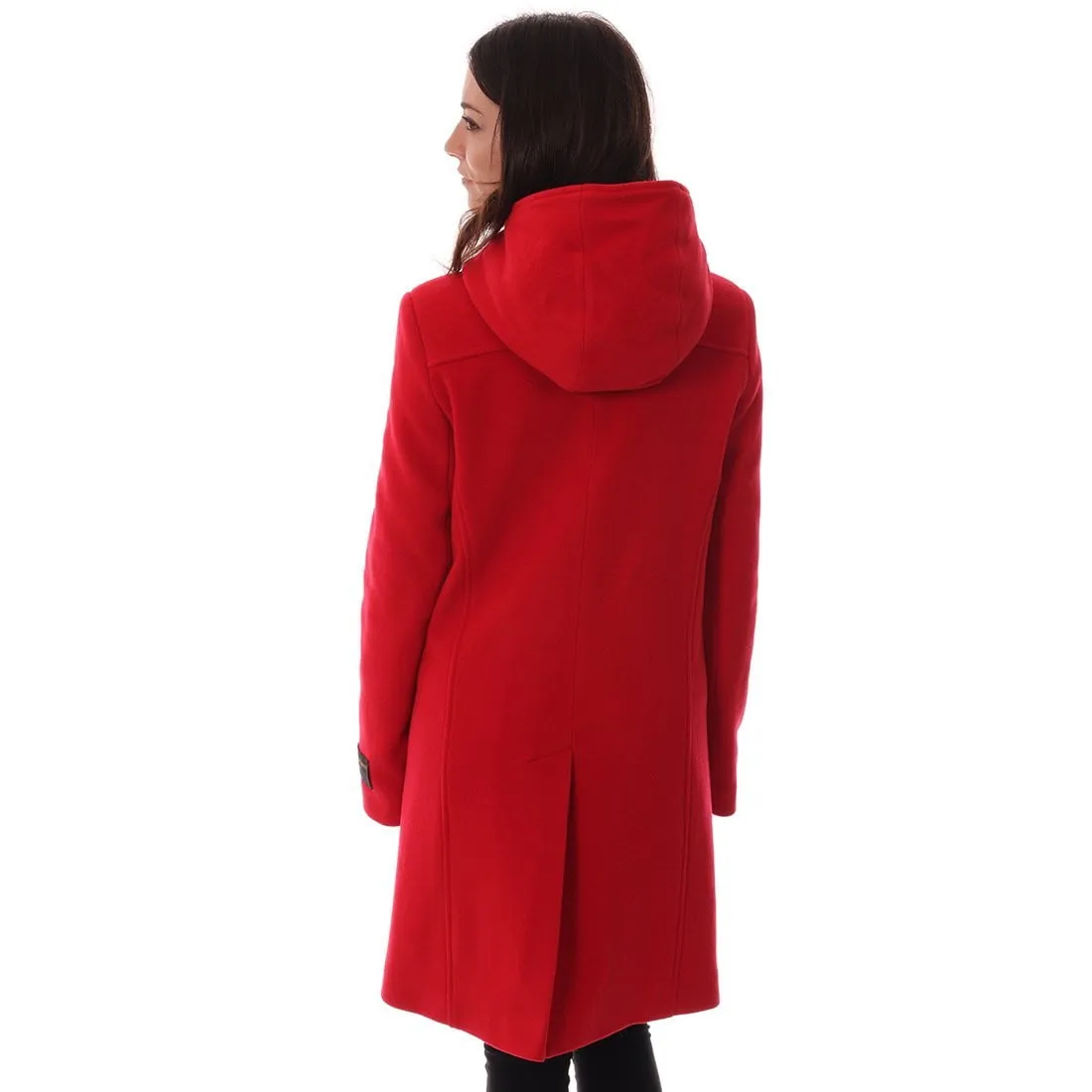 Women's Cashmere Duffle Coat in Red