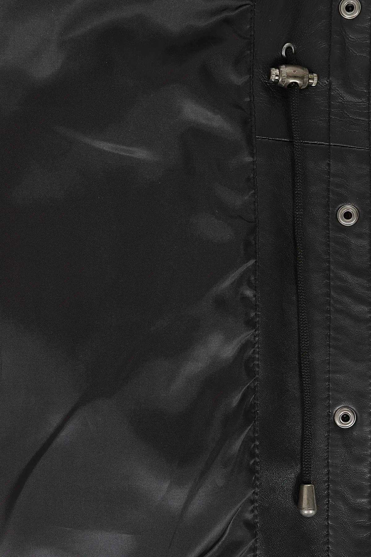 Women's ¾ Length Black Leather Duffle Coat - 'BECKY'