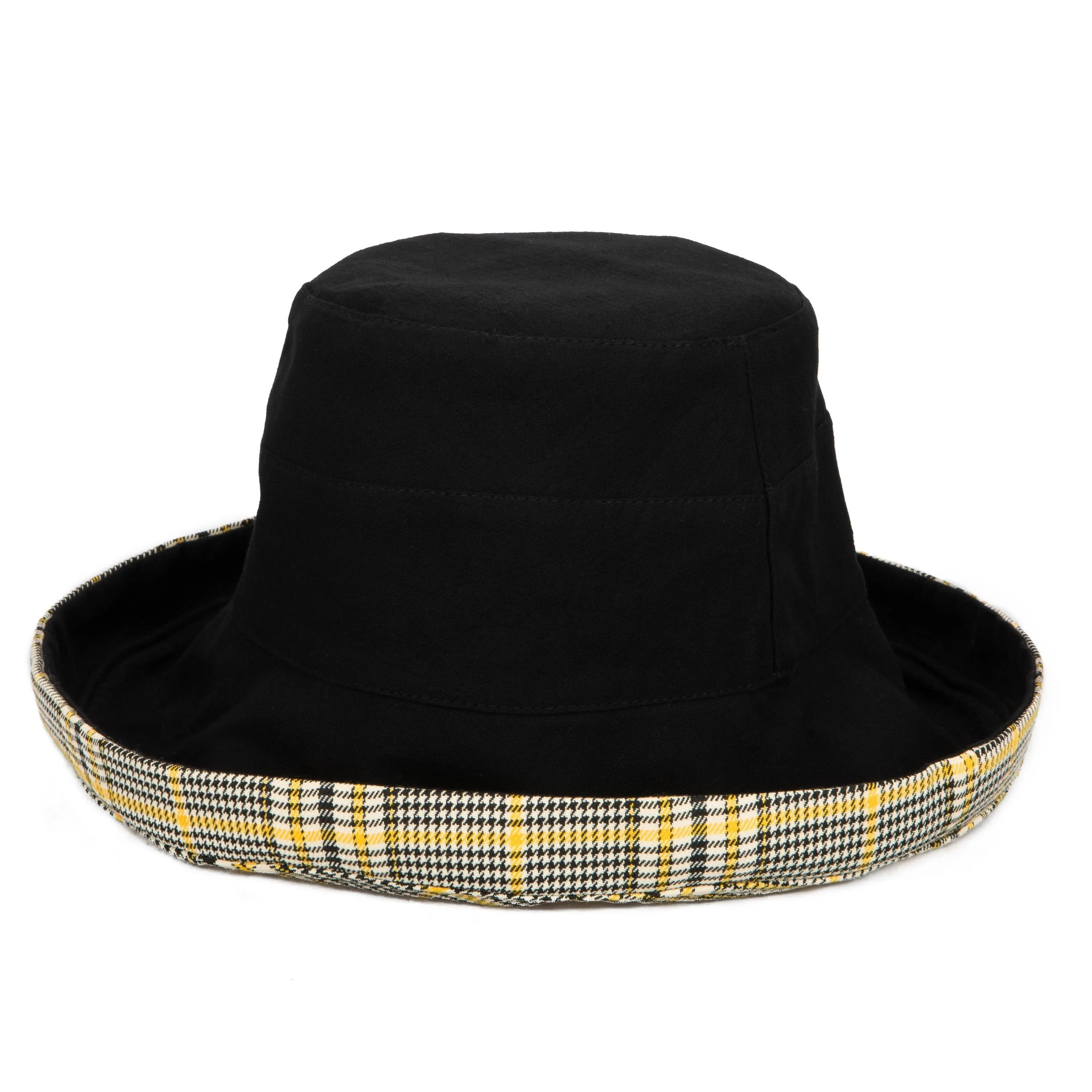 Women's Reversible Cut & Sew Plaid Kettle Brim Hat