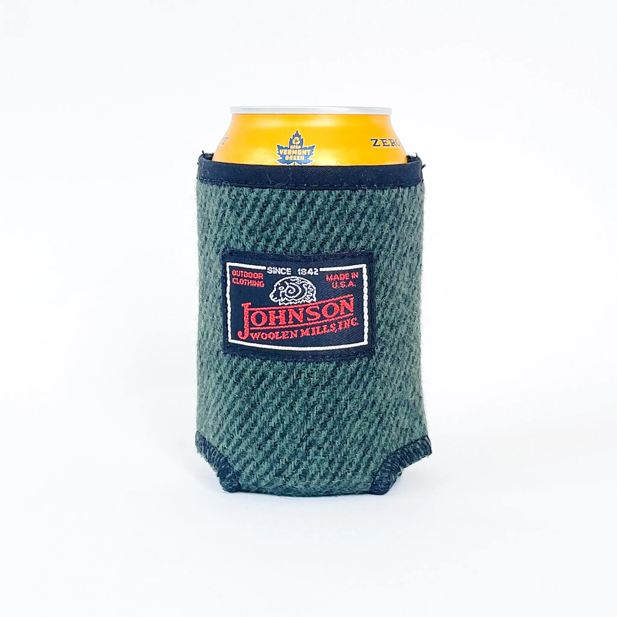 Wool Koozie - Olive Twill