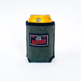 Wool Koozie - Olive Worsted Whipcord Wool