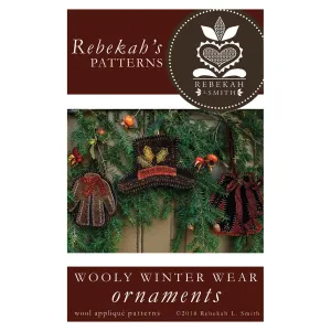 Wooly Winter Wear Ornaments Wool Applique Pattern