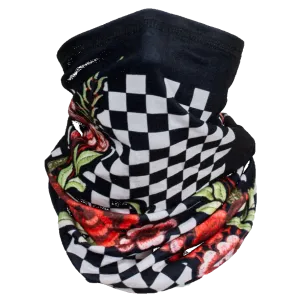 ZANheadgear Floral Checkered Motley Tube